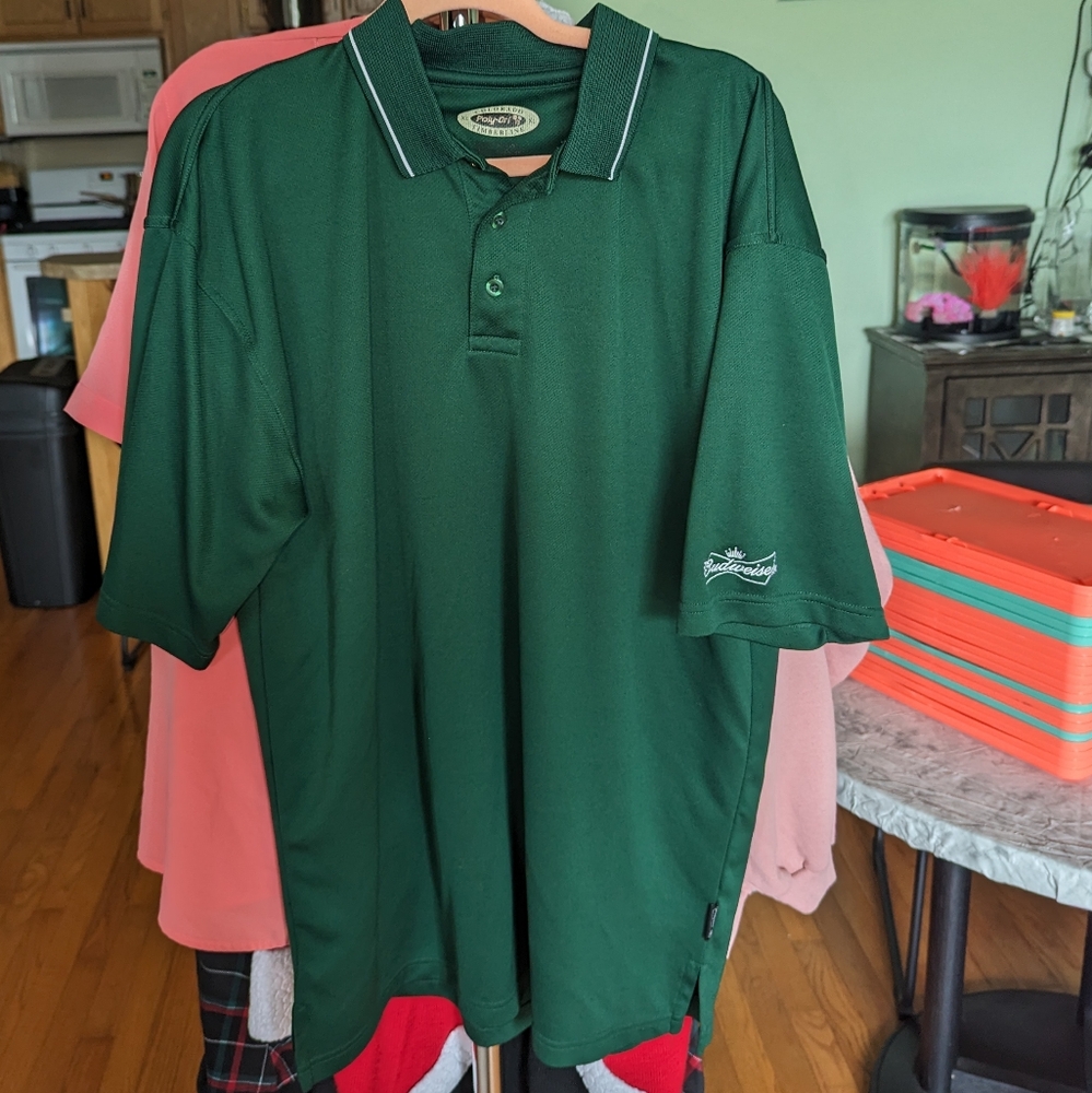 🤎Colorado Timberline poly-dri Budweiser XL polo